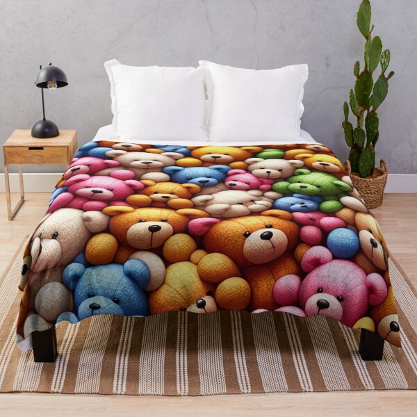 Item preview, Teddy Bear Delight: A Colourful Cuddle in Art designed and sold by ArtComixHaven.