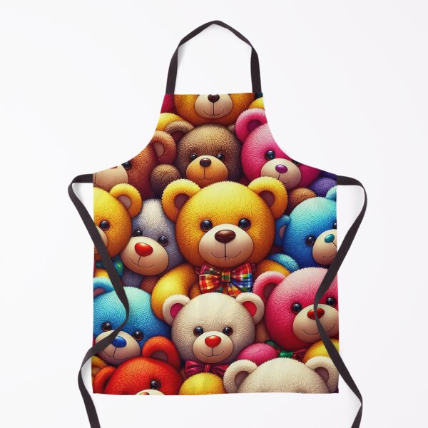 Item preview, Kaleidoscope of Cuddles A Colourful Teddy Bear Collage designed and sold by ArtComixHaven.