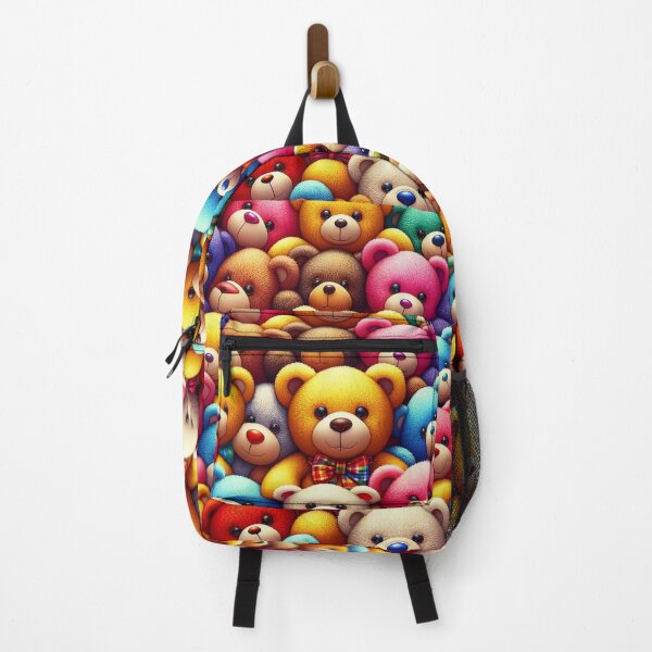 Item preview, Kaleidoscope of Cuddles A Colourful Teddy Bear Collage designed and sold by ArtComixHaven.