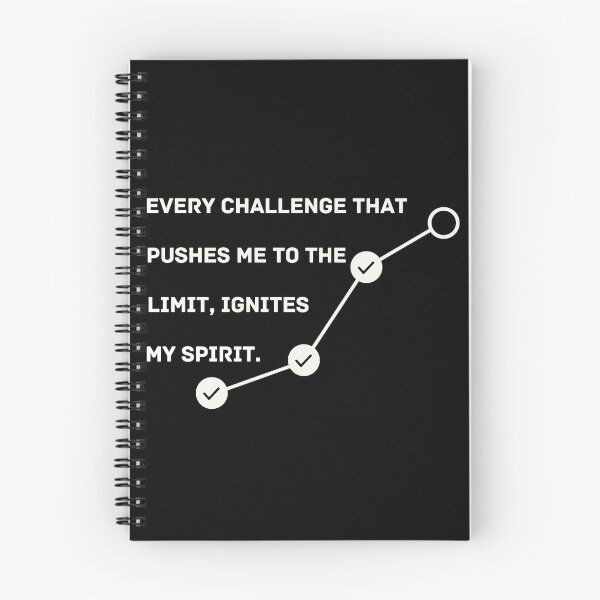 Item preview, Every challenge that pushes me to the limit, ignites my spirit---Quote tee designed and sold by Ayman Toumarti.