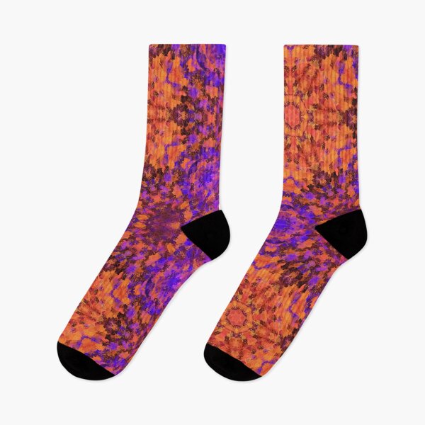 Item preview, Digital Mandala Orange Blue and Purple designed and sold by WormholeOrbital.
