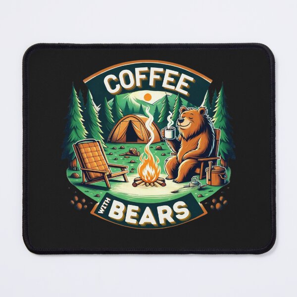 Item preview, Coffee with Bears | Coffee and Camping | Coffee and Camping Gift T-Shirt designed and sold by runeroge13.