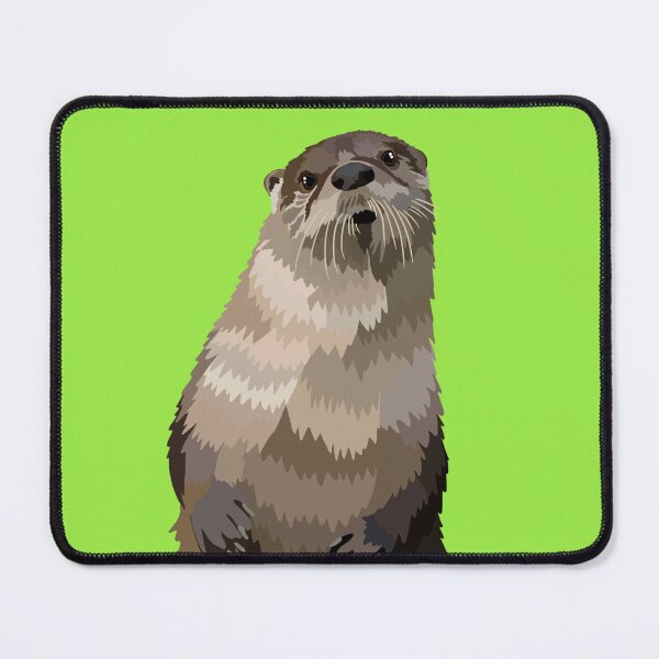 Artikel-Vorschau von N steht für Nordamerikanischer Flussotter, Nordamerikanischer Flussotter-Illustration – Verspieltes Kunstwerk eines Süßwassersäugetiers, designt und verkauft von PrettylittlepastelUk.