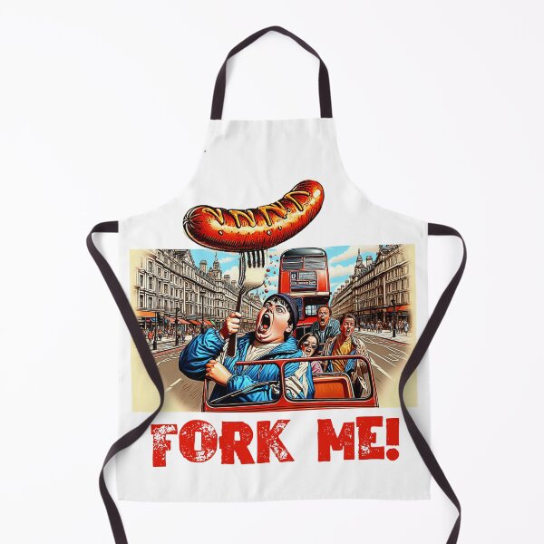 Item preview, Fork Me! Sausage on a Fork. Boy On London Bus by Get Forked designed and sold by Get-Forked.