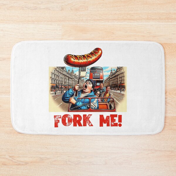 Item preview, Fork Me! Sausage on a Fork. Boy On London Bus by Get Forked designed and sold by Get-Forked.