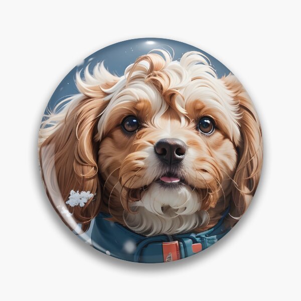 Item preview, Snowy adventure of a Cavapoo  designed and sold by digiscapeart.