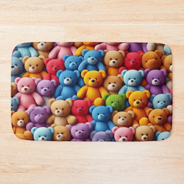 Item preview, Soft Hues A Teddy Bear Mosaic of Warmth designed and sold by ArtComixHaven.