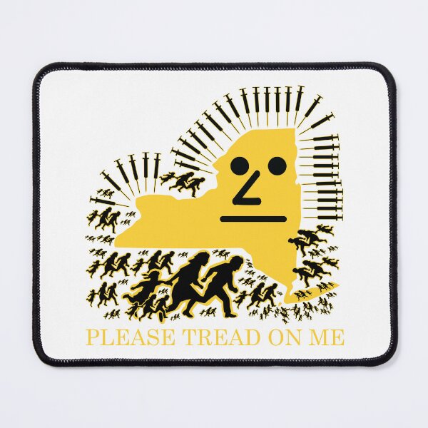 Item preview, PLEASE TREAD ON ME - Dont Tread On Me Parody New York Version Darker Yellow designed and sold by pelagio.