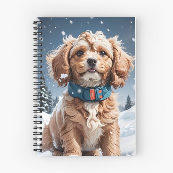 Artikelvorschau, Verschneites Abenteuer eines Cavapoo entworfen und verkauft von digiscapeart.
