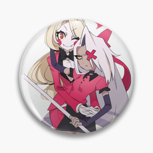 Item preview, Charlie Vaggie Hazbin Hotel Anime Sticker Tshirt designed and sold by WartortleFr3ak.