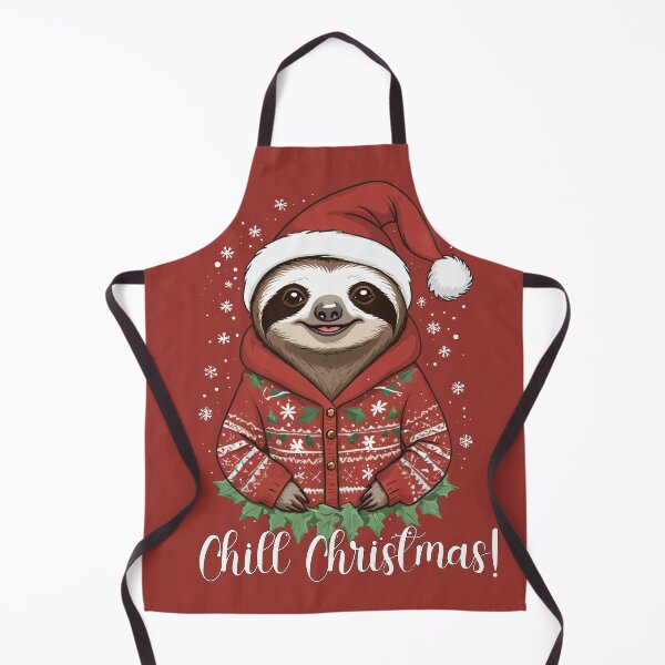 Item preview, Chill Christmas Sloth Festive design designed and sold by Slick-Waffles.