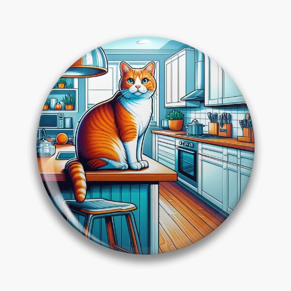 Item preview, Cat on the Counter designed and sold by stickyfoot.