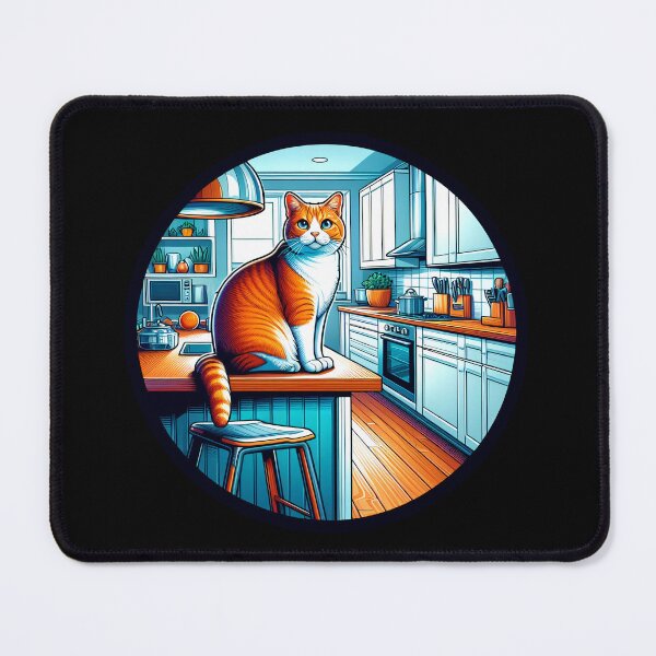 Item preview, Cat on the Counter designed and sold by stickyfoot.