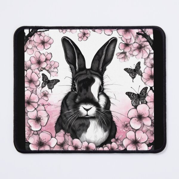 Item preview, Rabbit with Cherry Blossoms 2 designed and sold by RivehArt.