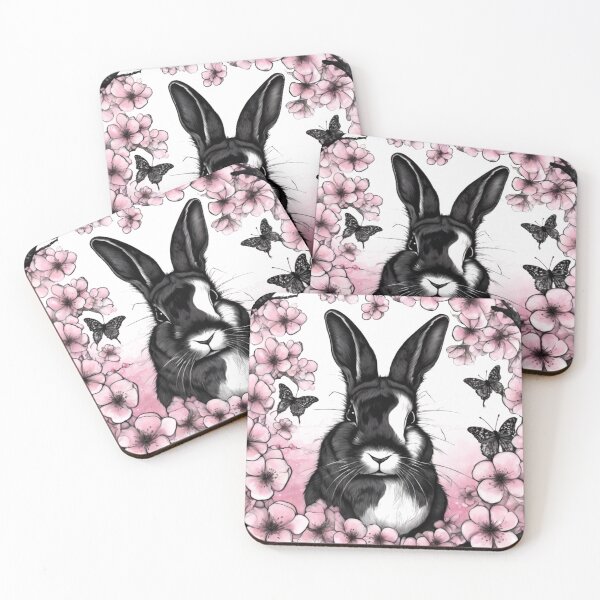 Item preview, Rabbit with Cherry Blossoms 2 designed and sold by RivehArt.