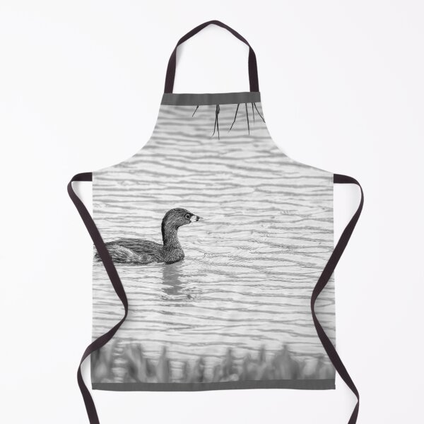 Item preview, Pied Billed Grebe Black and White designed and sold by Debra Martz.