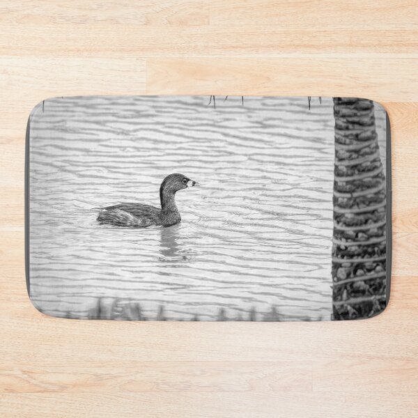 Item preview, Pied Billed Grebe Black and White designed and sold by Debra Martz.