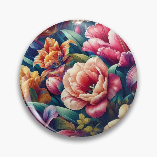 Item preview, Lush Floral Elegance in a Vibrant Botanical Dreamscape designed and sold by ArtComixHaven.