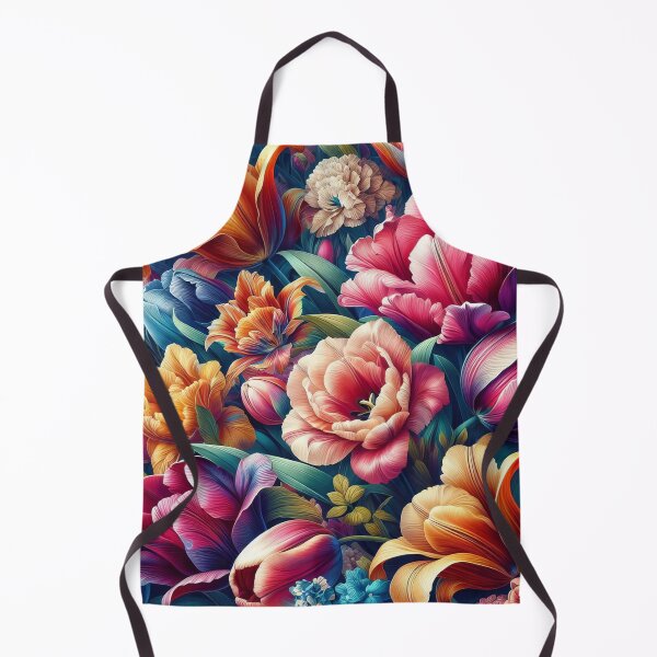 Item preview, Lush Floral Elegance in a Vibrant Botanical Dreamscape designed and sold by ArtComixHaven.