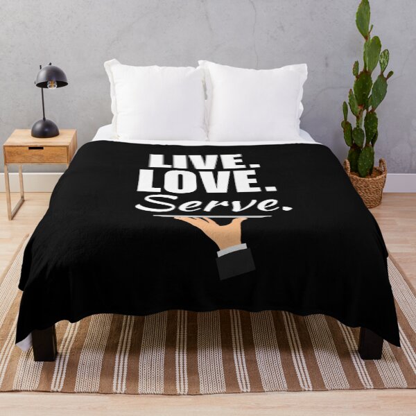 Item preview, Live, love, serve. Funny restaurant or bar waiter job employee quote or saying designed and sold by NBSStore.