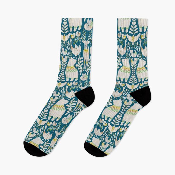 Item preview, Fair Isle Friends Cozy Hygge Forest Animals in Sweaters designed and sold by Rochelle Carr.