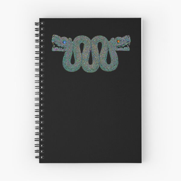 Item preview, Maquizcoatl - Aztec Double-Headed Serpent in Glassy Blues designed and sold by Aztectees.