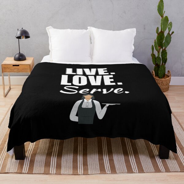 Item preview, Live, love, serve. Funny restaurant waitress profession lover for mom or women designed and sold by NBSStore.