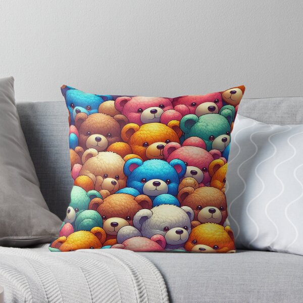 Item preview, Colourful Teddy Bear Galaxy, Cuddly Companions Everywhere You Look designed and sold by ArtComixHaven.