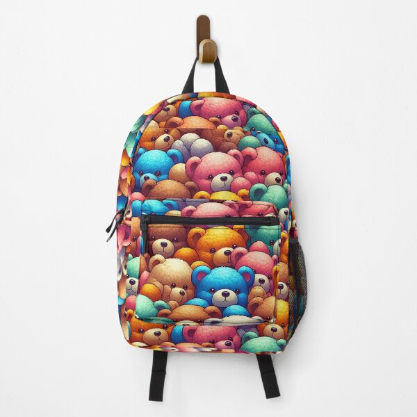Item preview, Colourful Teddy Bear Galaxy, Cuddly Companions Everywhere You Look designed and sold by ArtComixHaven.