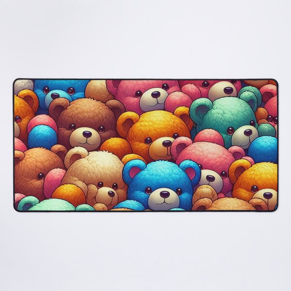 Item preview, Colourful Teddy Bear Galaxy, Cuddly Companions Everywhere You Look designed and sold by ArtComixHaven.