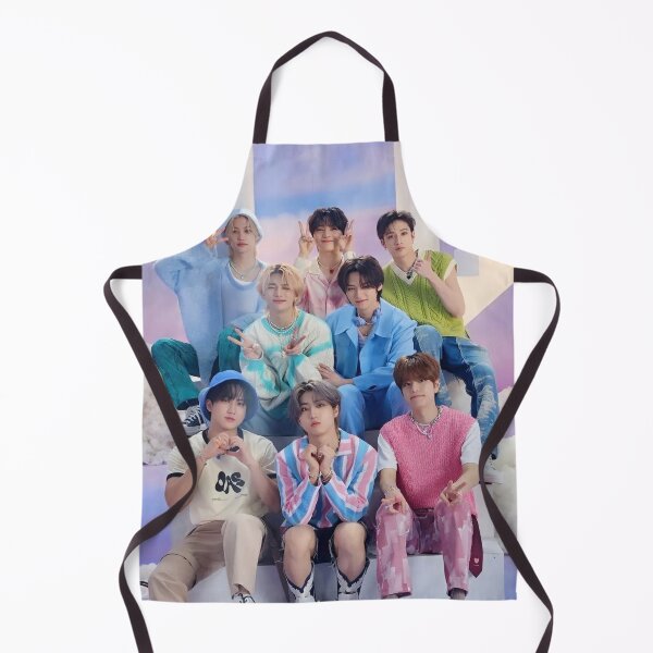 Item preview, Stray Kids SKZ 2024 cute colourful happy smiling idols white fluffy kpop boys designed and sold by Kpop-Noona.