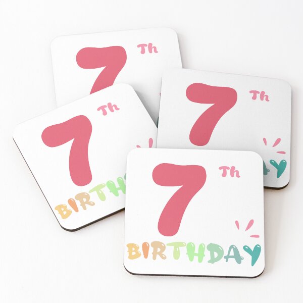 Item preview, Happy 7th Birthday designed and sold by SimpleP.