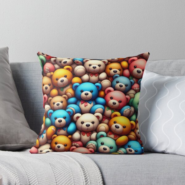 Item preview, Colourful Teddy Bear Collection for Art and Comfort designed and sold by ArtComixHaven.