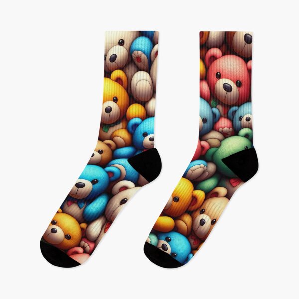 Item preview, Colourful Teddy Bear Collection for Art and Comfort designed and sold by ArtComixHaven.
