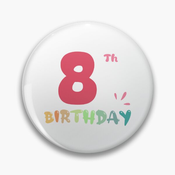 Item preview, Happy 8th Birthday designed and sold by SimpleP.