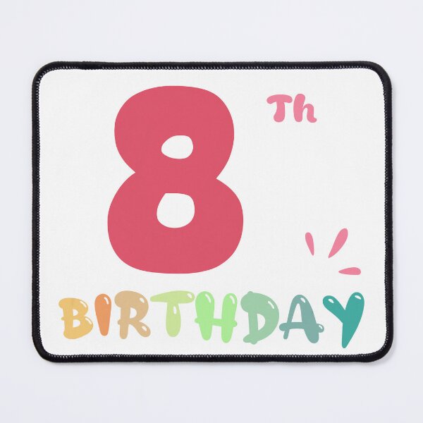 Item preview, Happy 8th Birthday designed and sold by SimpleP.