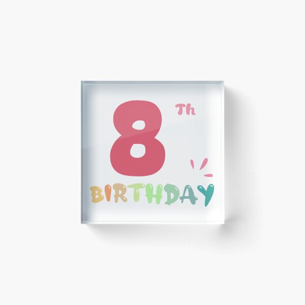 Item preview, Happy 8th Birthday designed and sold by SimpleP.