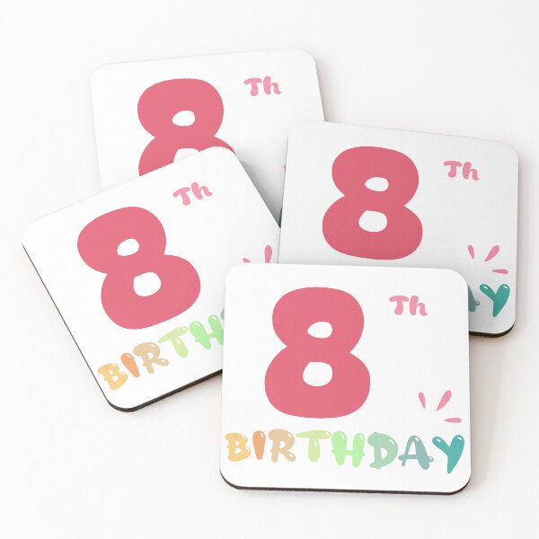Item preview, Happy 8th Birthday designed and sold by SimpleP.