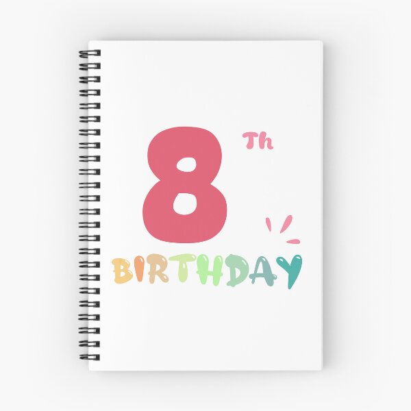 Item preview, Happy 8th Birthday designed and sold by SimpleP.