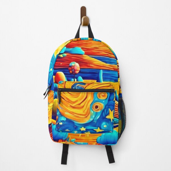 Item preview, Starry Night Surrealism Cartoon Art designed and sold by Health And Fitness Posts e-Store.