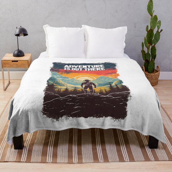 Aperçu de l'œuvre L'aventure est là-bas - Coucher de soleil - Indy créée et vendue par Fenay Designs.