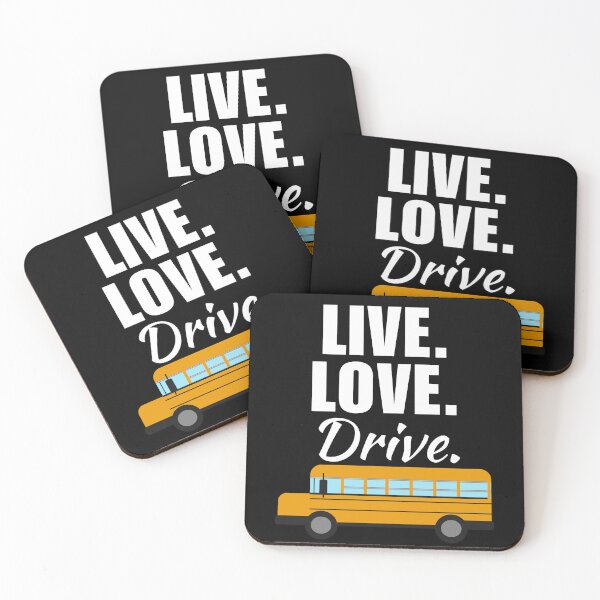 Item preview, Live, love, drive. Funny bus driver quote or saying, bus driver dad or husband life designed and sold by NBSStore.