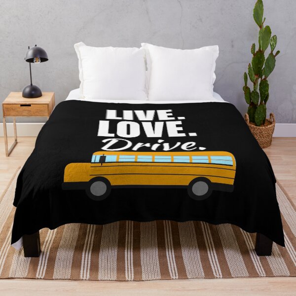 Item preview, Live, love, drive. Funny bus driver quote or saying, bus driver dad or husband life designed and sold by NBSStore.