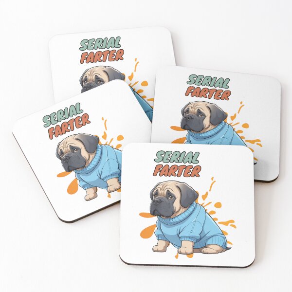 Item preview, Cute bull mastiff - serial farter designed and sold by PetPeeveDesigns.