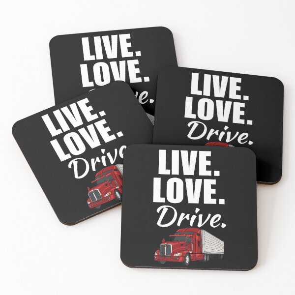 Item preview, Live, love, drive. Funny trucker job or profession quote or saying for trucking dad or husband designed and sold by NBSStore.