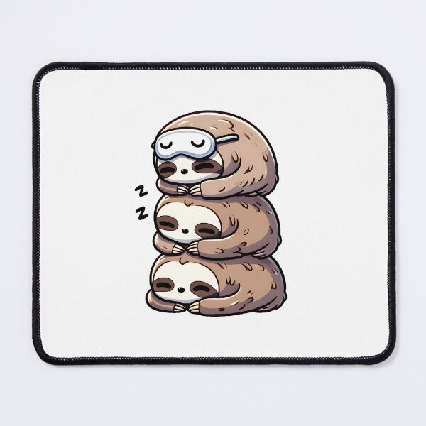 Item preview, Stack of Napping Sloths with Sleep Mask designed and sold by UmbrellaStudio1.