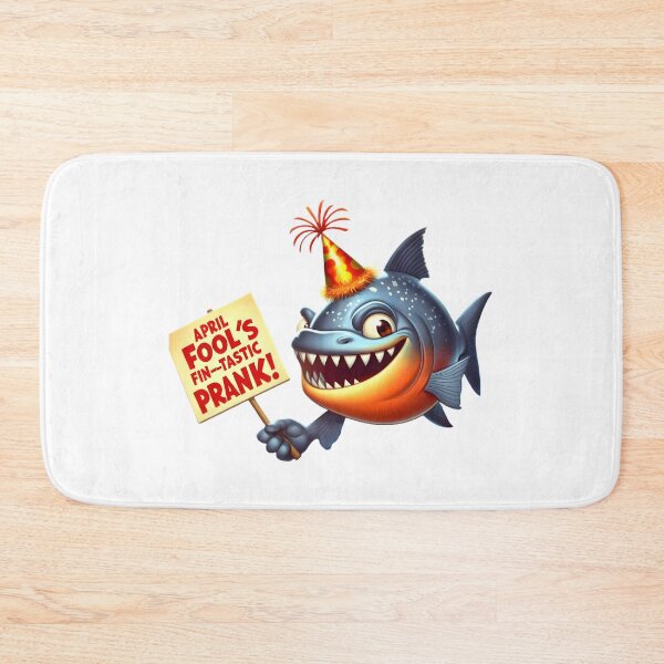 Item preview, Piranha Pranks: April Splash! designed and sold by AI-Only Creations.