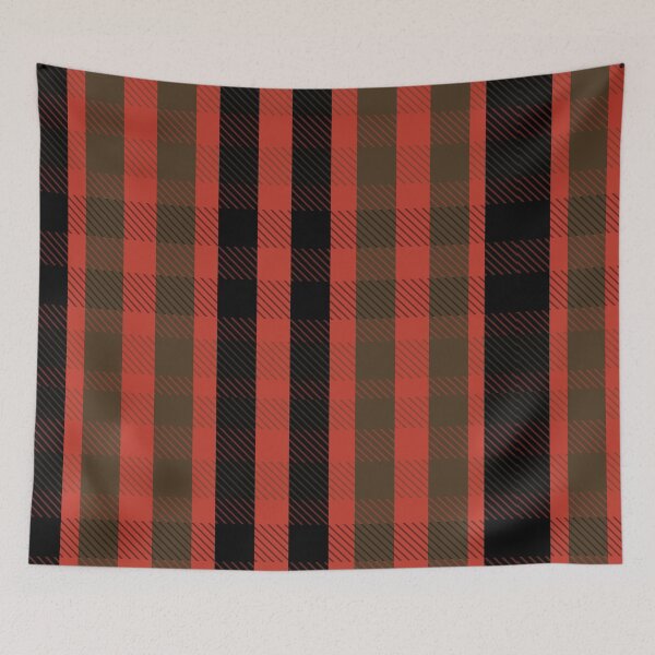 Item preview, Gingham check plaid pattern consisting of red and black is used for clothing and home decoration. designed and sold by ploen kongsuwan.