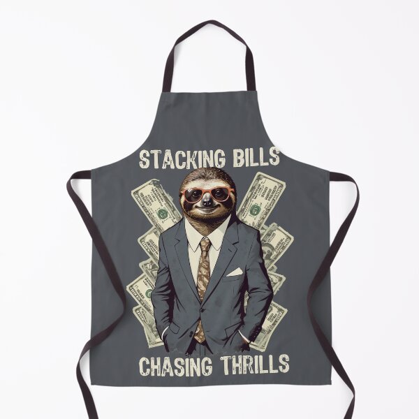 Item preview, Stacking Bills Chasing Thrills Sloth Entrepreneur designed and sold by Slick-Waffles.