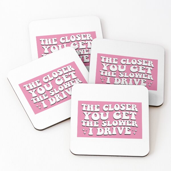 Item preview, The Closer You Get The Slower I Drive Funny Bumper designed and sold by BUMPER-STICKERS.
